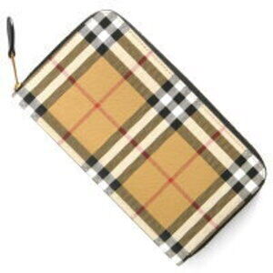Burberry Elmore Check Long Wallet Beige Black